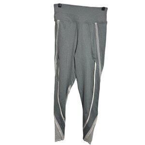 OYSHO gray white High Waisted Tight Ankle Length Leggings Size XS NWT